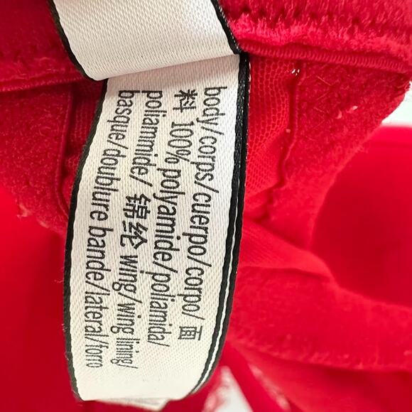 Victorias Secret Dream Angels Push Up Red 38DDD Padded Underwire Lace Adjustable - Picture 8 of 9